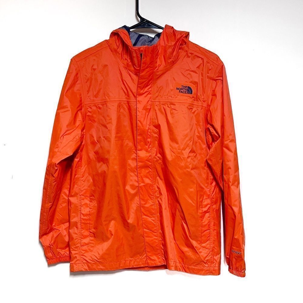 NWOT The North Face Wind Waterproof Rain Jacket Orange Boys 18/20 Womens S